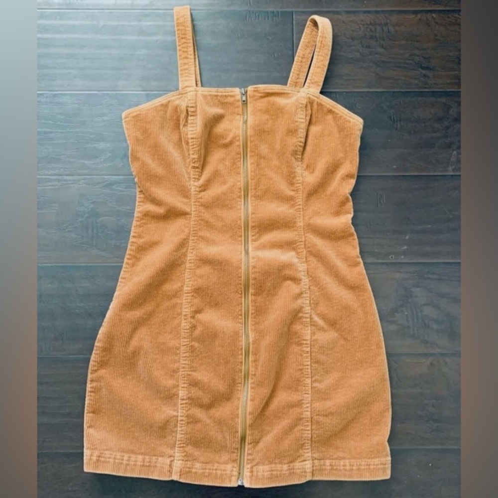 SO Zip-up Corduroy Dress - Size XS